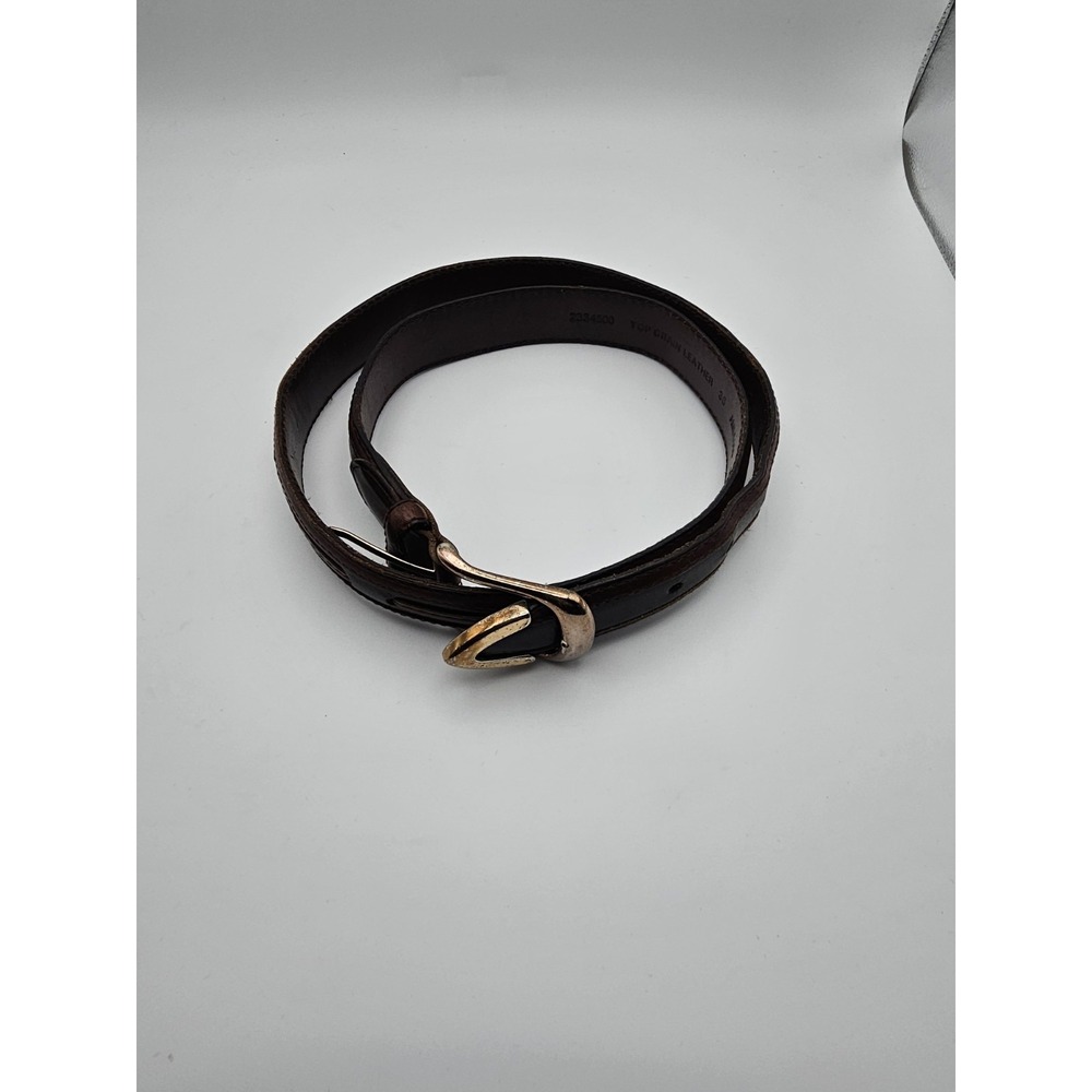 Top Grain Leather Belt Mens Vintage Brown Size 36